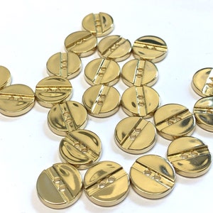10 Gold Screw Head Buttons: 15mm or 12mm Decorative Buttons