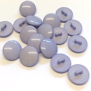 10, 16mm (26L) lilac shank buttons, lavendar buttons, lilac sweater buttons