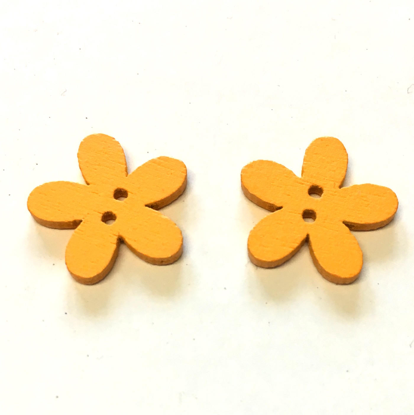 20 14mm Flower Buttons Mixed Colour Flower Buttons Wooden Etsy
