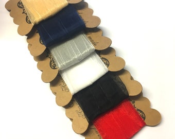 5 metres 25mm Organza Ribbon: Gift Wrapping Ribbon, Choice of Colors