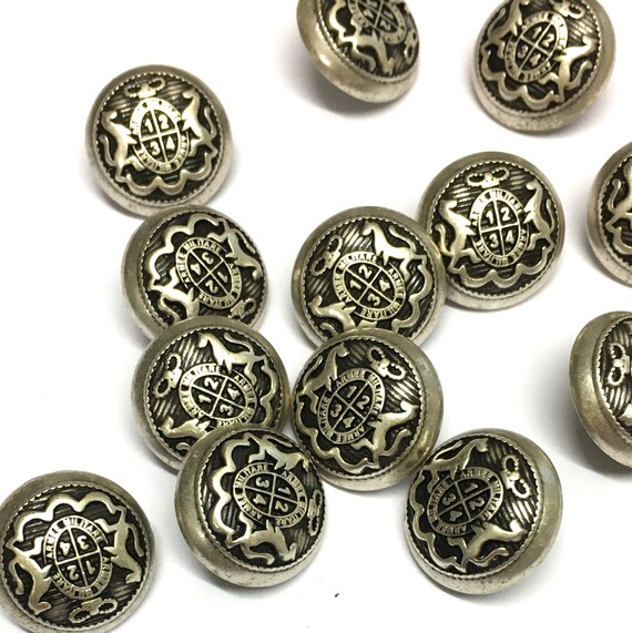 Metal coat buttons discount