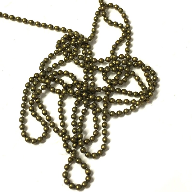 1 Metre 1.5mm Ball Chain Bronze Ball Chain Necklace Ball Etsy