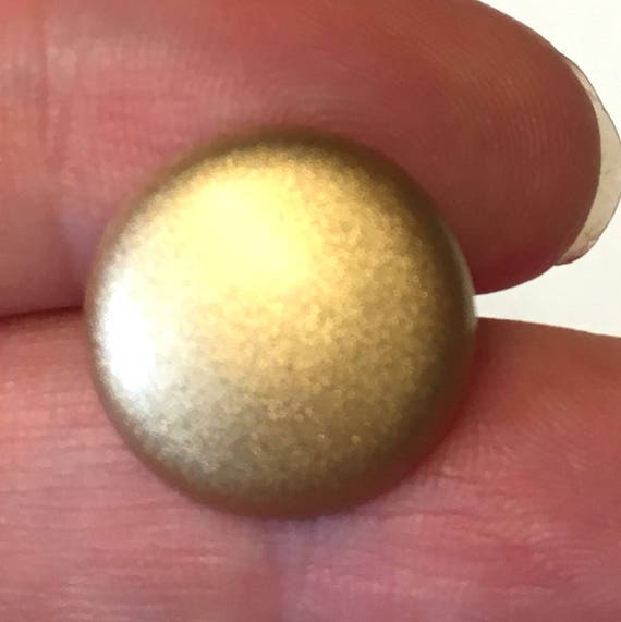 20 x 16mm gold shimmer plastic buttons with a rear shank