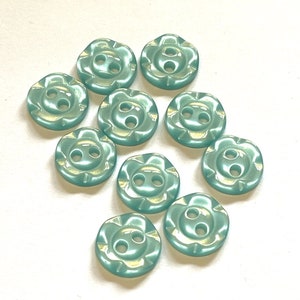 10 Acrylic Wheel Buttons: Baby Knit Sewing Supplies (11mm)