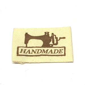 10, cream twill sew in labels for handmade clothing