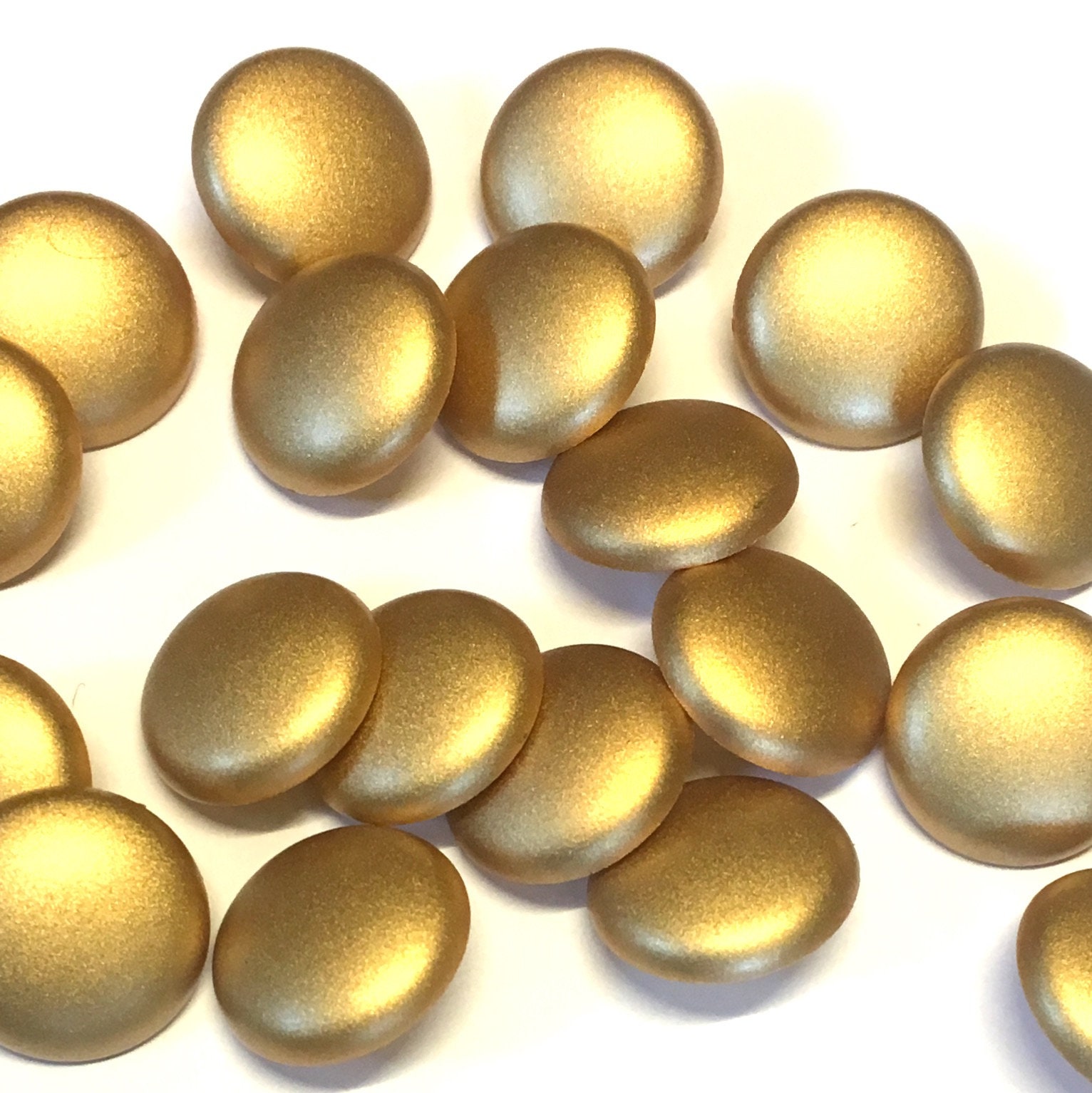 10 Gold Buttons Metallic Buttons Gold Shimmer Buttons 10 - Etsy