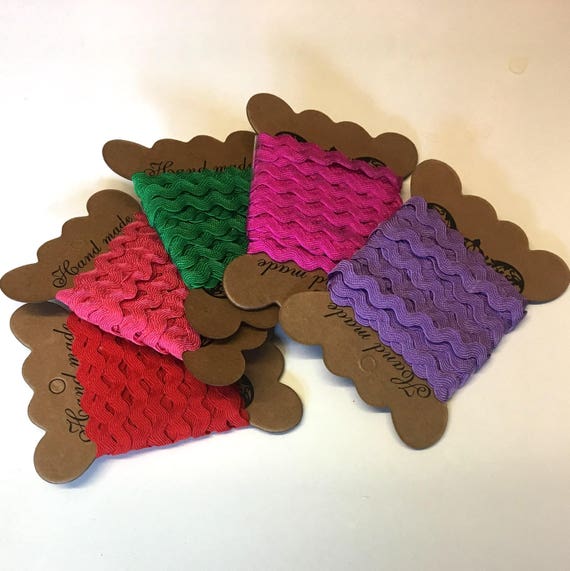 Ric Rac Braid in many Colours 7mm by 2 Metre Length