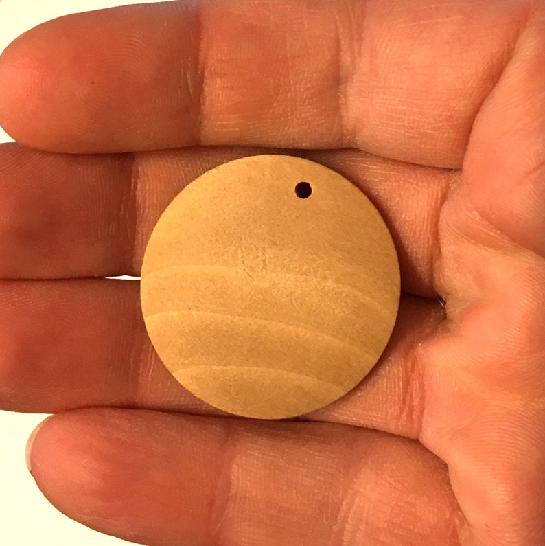 10 3cm Wooden Pendants Wood Pendants Round Unfinished Light Etsy UK