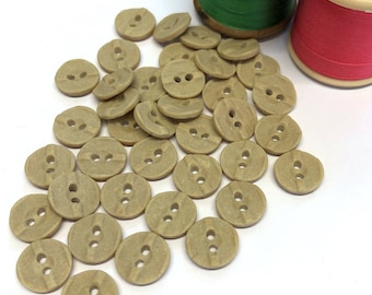 10, 12mm (20L) khaki stone effect buttons, beige buttons, shirt buttons, variegated buttons, craft buttons, blouse buttons
