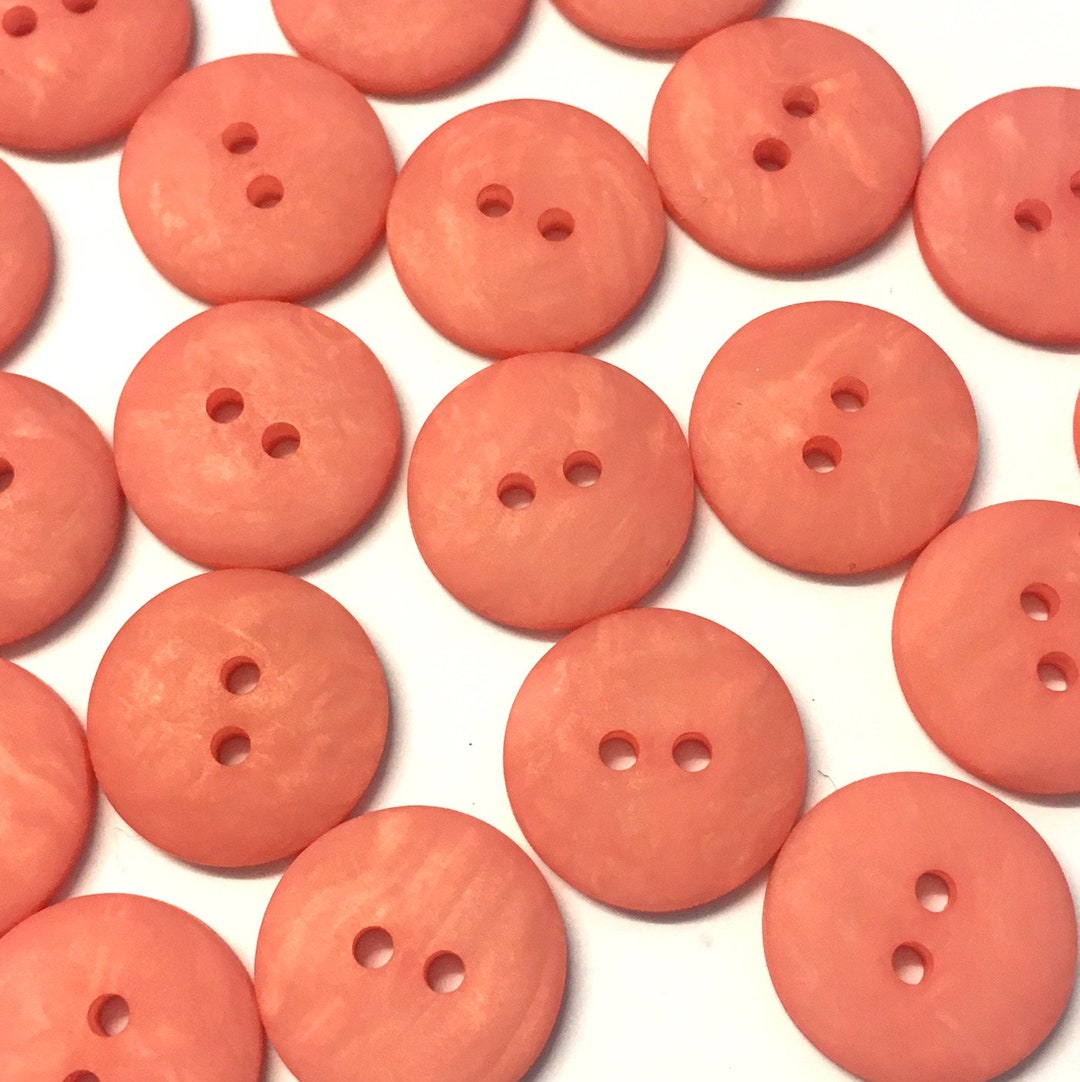 10, Candy Pink Buttons, Pink Resin Buttons, Resin Buttons, 15mm Buttons