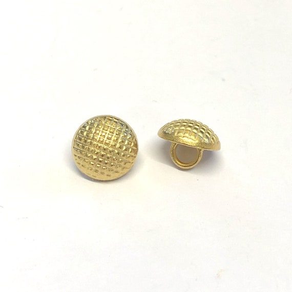 10mm (16L) gold metallic shirt button - The Button Shed