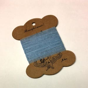 5M, blaues Organzaband, hellblaues Band, blaues Band, 3mm Band, Bastelband, blaues Schräubchenband, blankes Band, Bastelzubehör uk