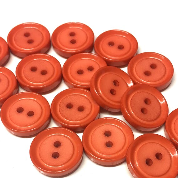 10 x 32mm large white resin coat buttons with two holes