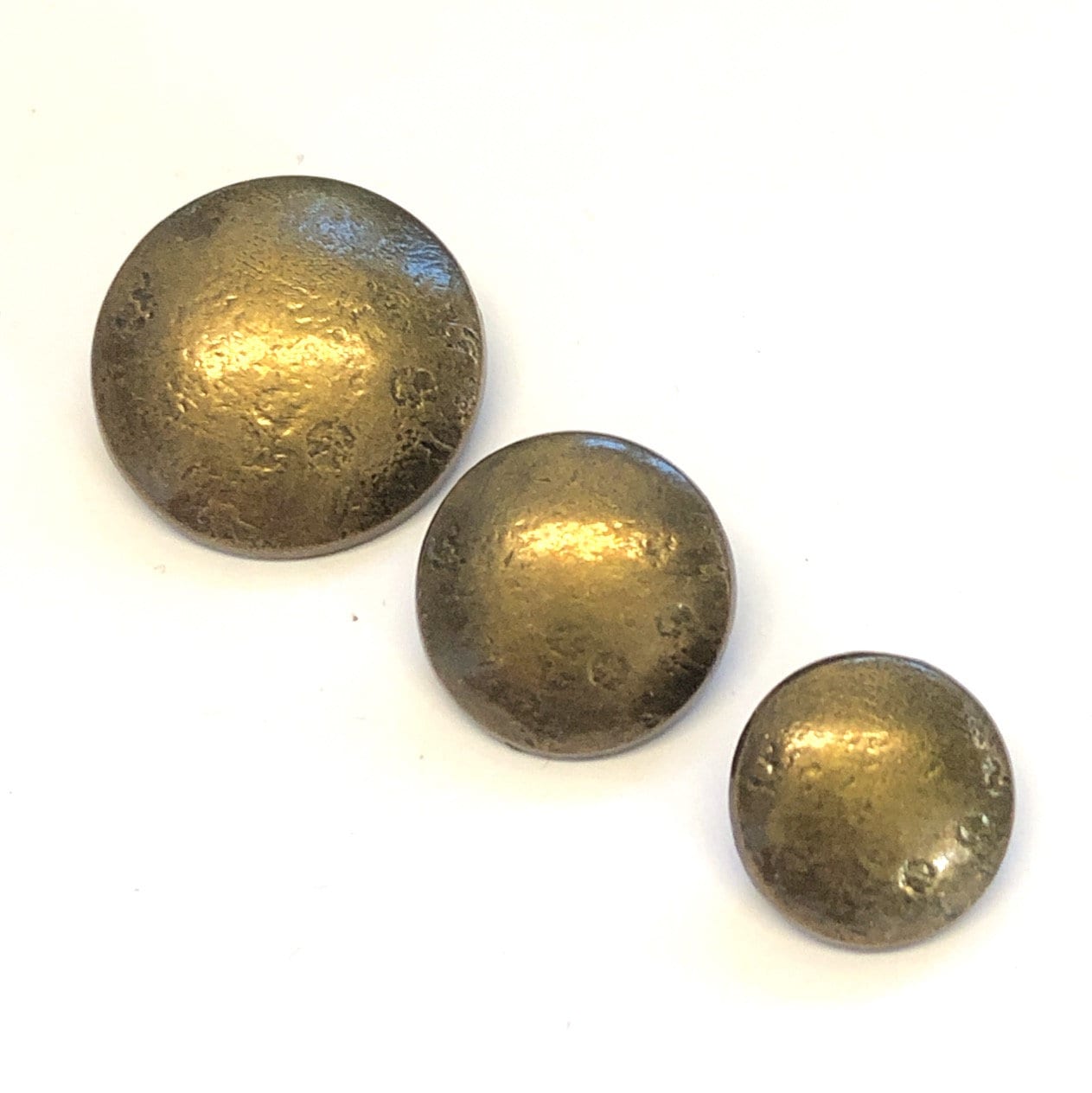 6, 23mm 36L Aged Bronze Flat Metal Buttons, Aged Bronze Coat Buttons,  Bronze Metal Buttons 