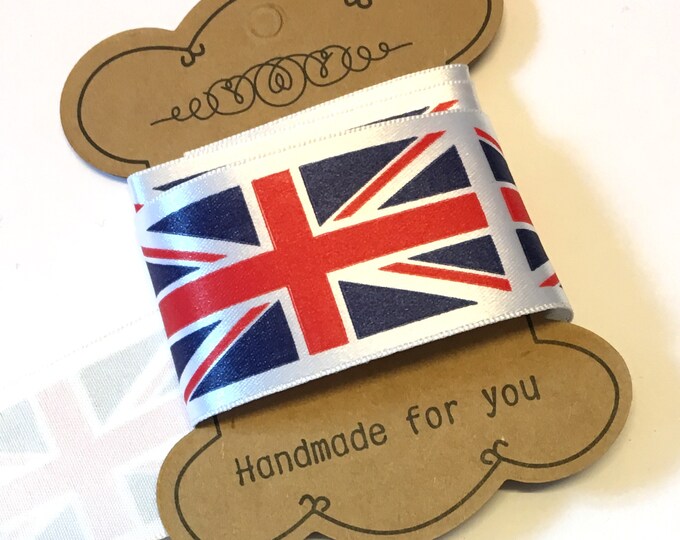 35mm Union Jack Ribbon Berisfords Union Jack Ribbon 35mm Etsy UK