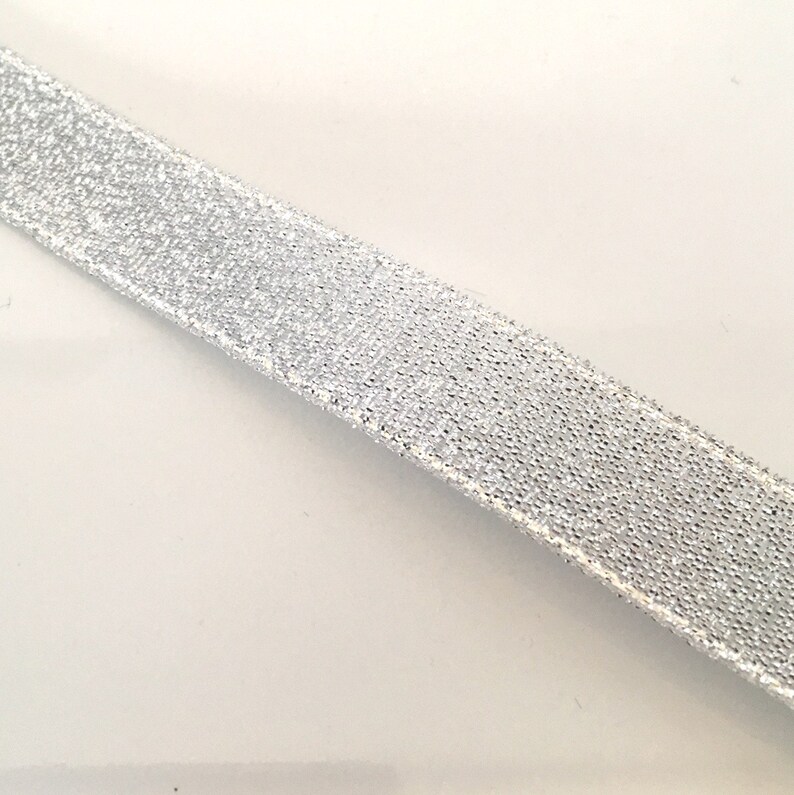 5M Metallic Silver Lame Ribbon Silver Ribbon Christmas | Etsy UK