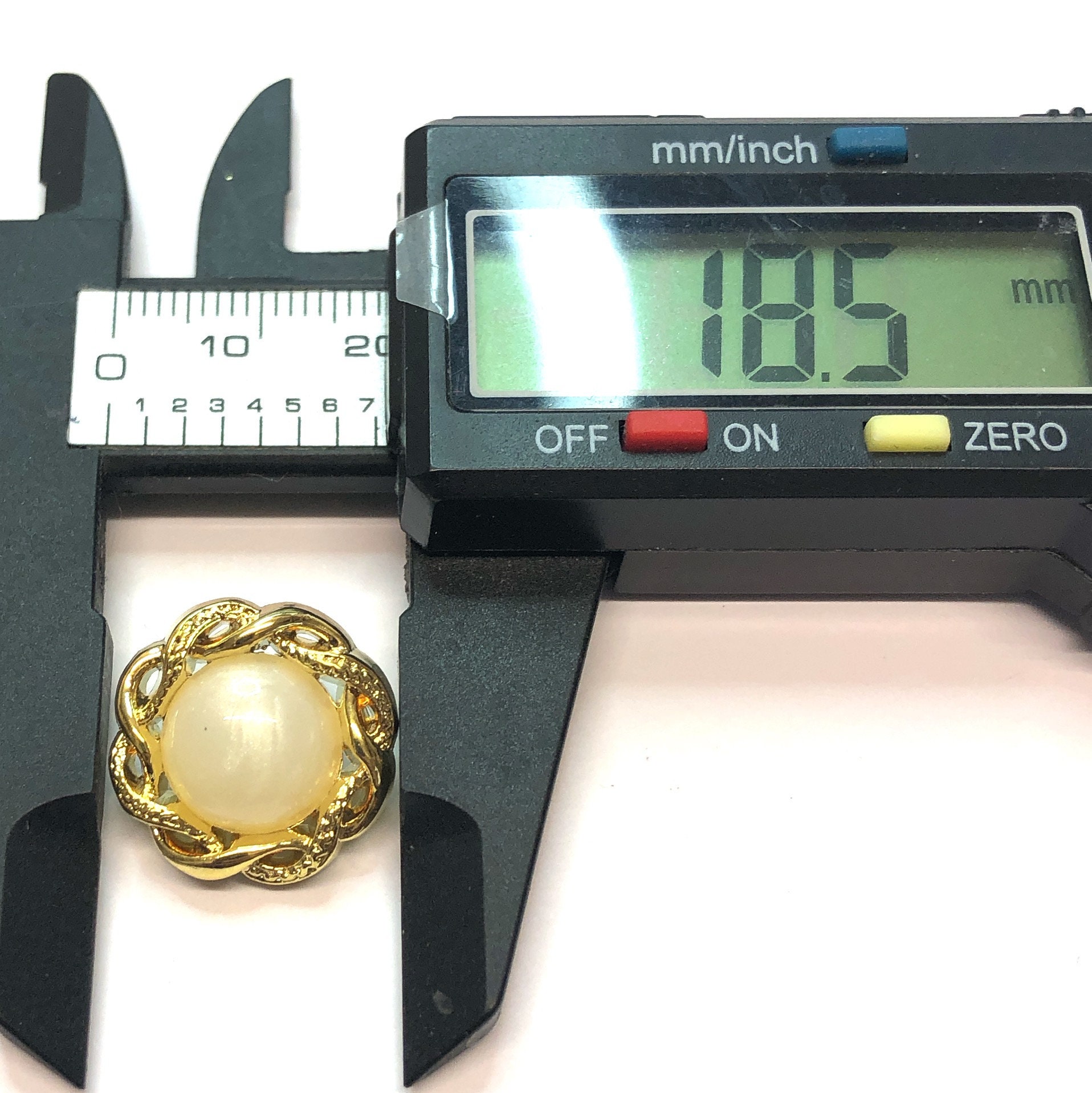 15 Pezzi Di Bottoni Con Gambo: Bottoni Decorativi A Cupola In Perla Per - Foto 6