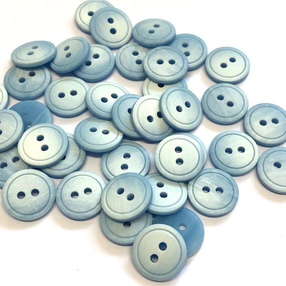 10 Blue Buttons, Baby Blue Buttons, 15mm Buttons, Blue Resin Buttons, Blue  Baby Buttons, Craft Buttons, Sewing Buttons, Light Blue Buttons 