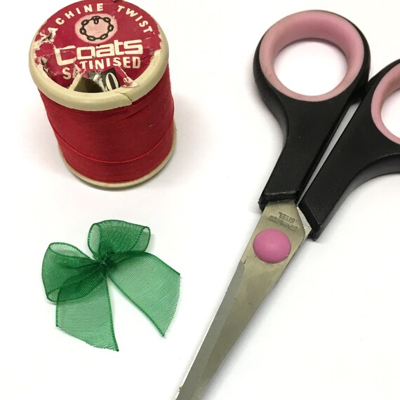 VOSSOT 4 rotoli di nastro in organza, da 45 m, 20 mm, per matrimonio, in organza trasparente, per regali, bianco, verde salvia