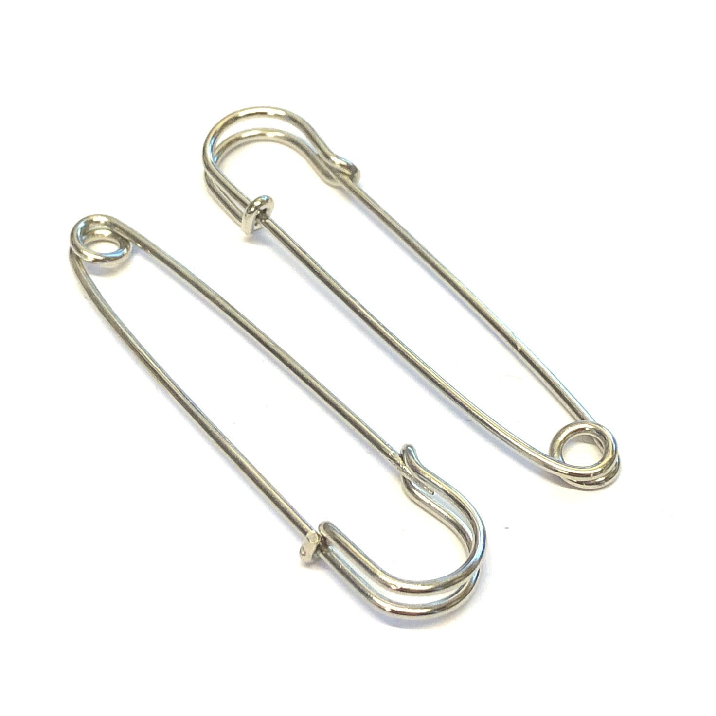 10, 2.6 Inch Silver Metal Kilt Pins, Metal Kilt Fasteners, Medium Kilt Pins,  Silver Metal Kilt Pins 