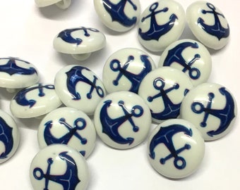 CHARMS ROCKABILLY SAILOR NAUTICAL BOAT SHIP NAVY 24 RED ANCHOR NOVELTY BUTTONS CHARMS ROCKABILLY SAILOR NAUTICAL BOAT SHIP NAVY 24 RED ANCHOR NOVELTY BUTTONS