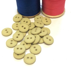 10, 12mm (20L) stone smartie buttons, natural buttons, khaki resin buttons,  baby buttons, craft buttons, sewing buttons