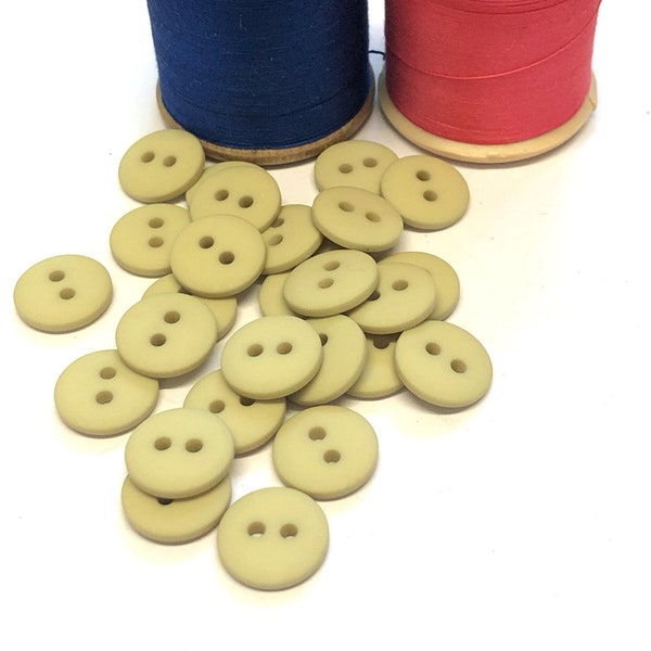 10, 12mm (20L) stone smartie buttons, natural buttons, khaki resin buttons,  baby buttons, craft buttons, sewing buttons