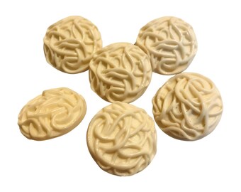 6pcs 23mm White Knotted Design Shank Buttons