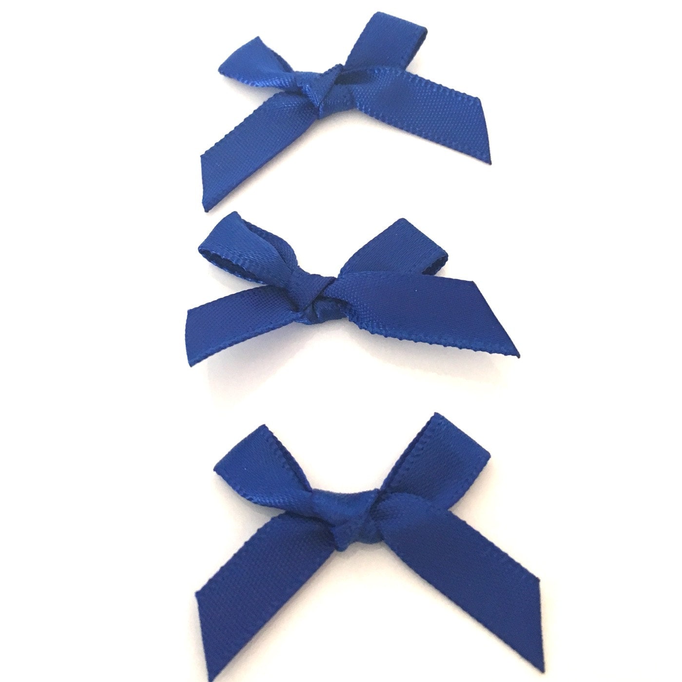20 Satin Ribbon Bows Royal Blue Ribbon Bows Royal Blue Etsy UK