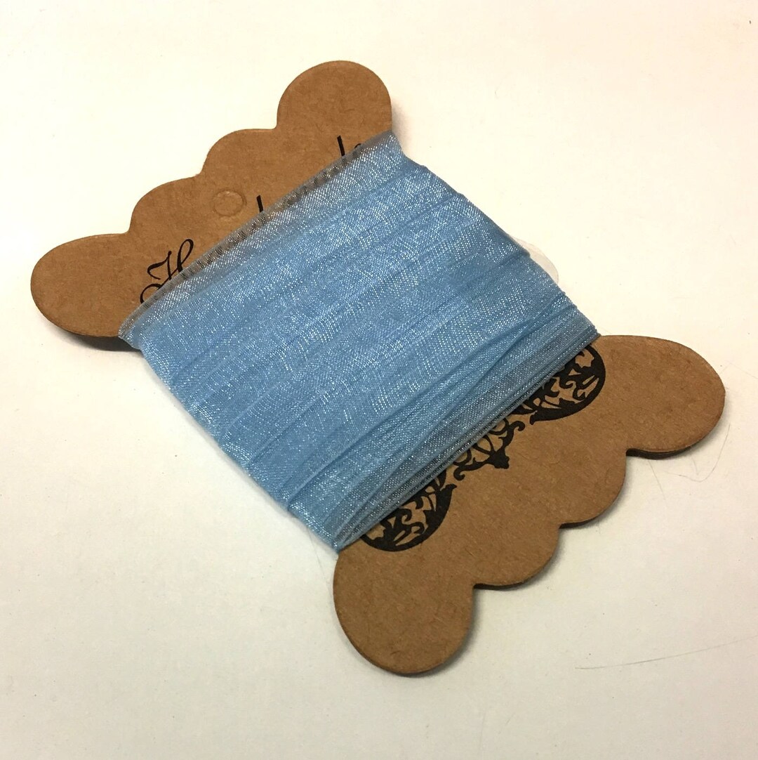 5M, Blue Organza Ribbon, Light Blue Ribbon, Blue Ribbon, 15mm Ribbon ...