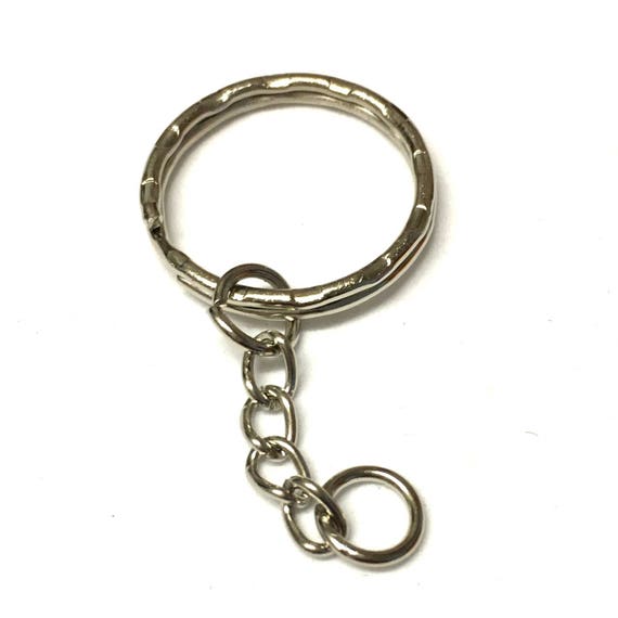 5, 10, 20 Silver Keychain, Silver Keyring, Metal Key Ring, Keyring