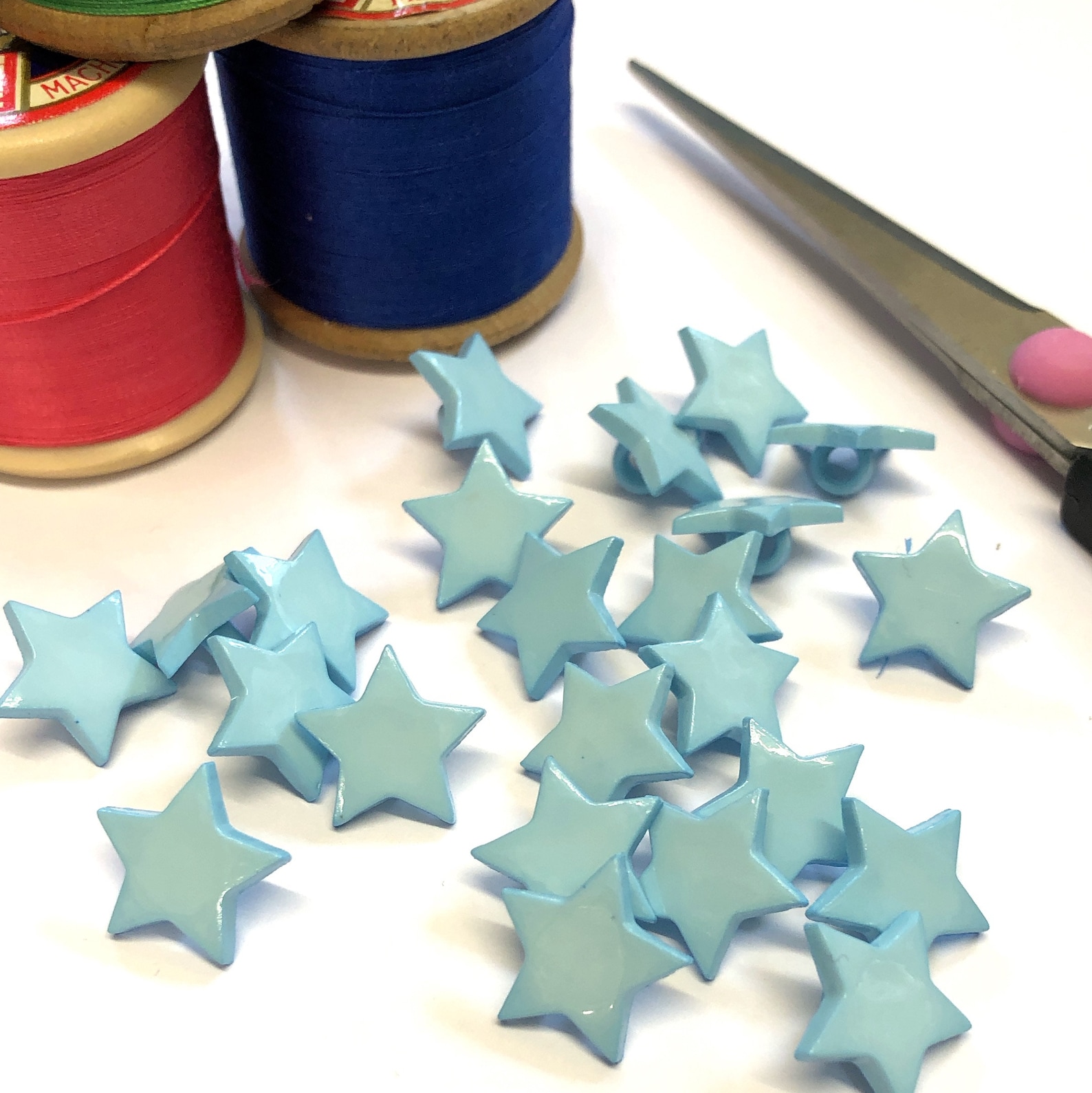 10 14mm 22L Star Shaped Buttons Novelty Shank Buttons Etsy