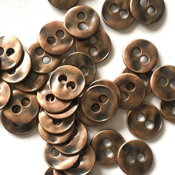 Incentivo Competidores alegría 10 botones de metal botones de cobre botones de metal de - Etsy México