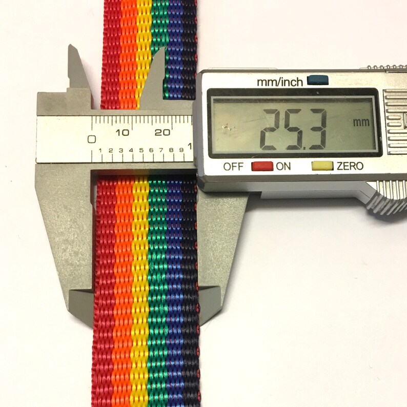 1 Metre Extra Strong 25mm Polypropylene bing Rainbow Etsy