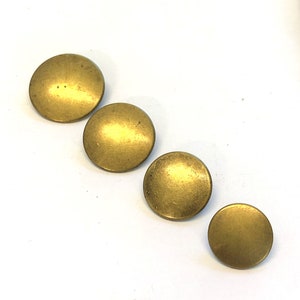6 Vintage Style Blazer Knöpfe aus Metall