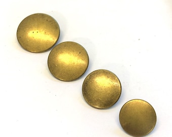 6 Aged Bronze Metal Coat Buttons: Vintage Style Blazer Buttons - Etsy
