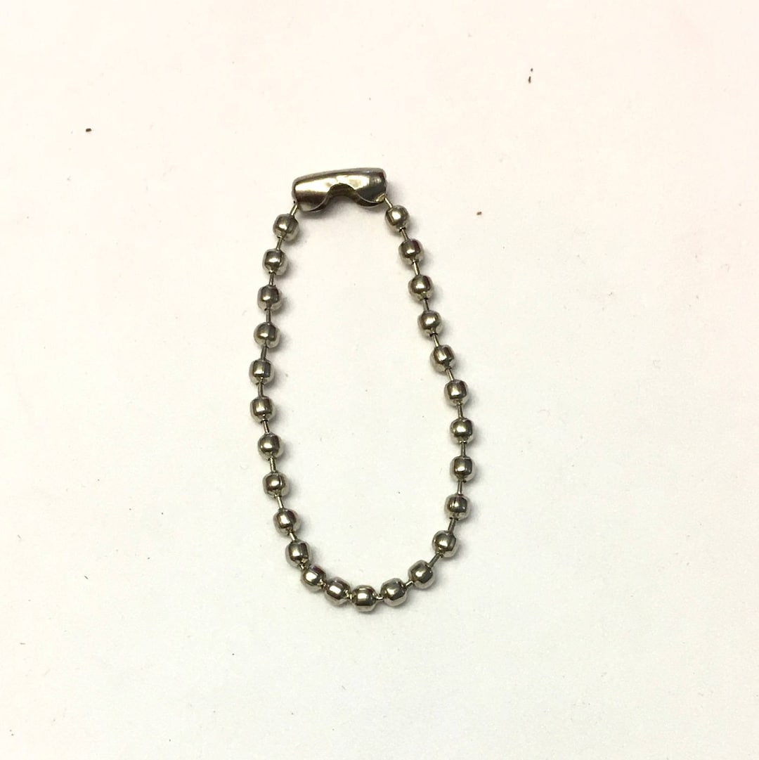 50 X 10cm Long Ball Chain Tags, Silver Dog Tags, Silver Chains, Planner Chains, Planner Charms