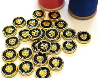 10, 15mm 24L botones dorados, botones decorativos, botones negros, botones  metálicos, botones 1vintage, botones decorativos, botones uk -  México