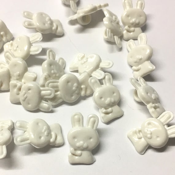 Rabbit Bunny Character buttons shape shank back baby children 18mm novelty