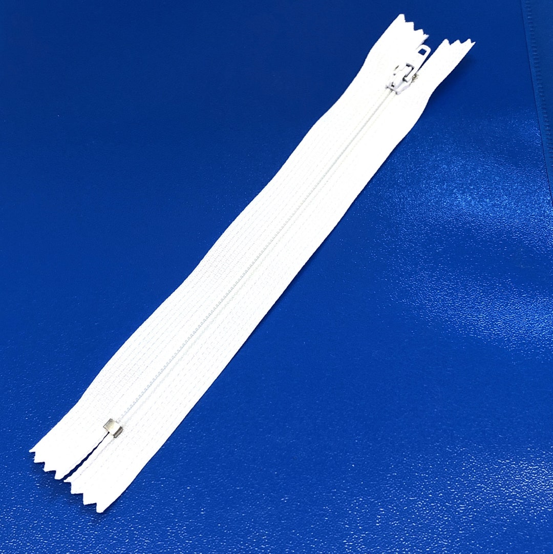 5 X 15cm 6inch White Zips, White Zippers, Uk Zips, Haberdashery