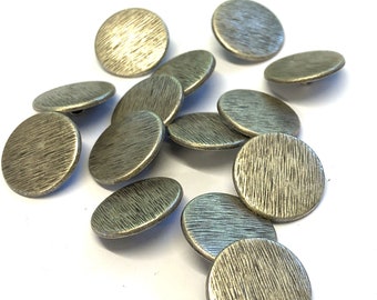 100 Metalen Knopen Vintage Antiek Zilver - Gesorteerde