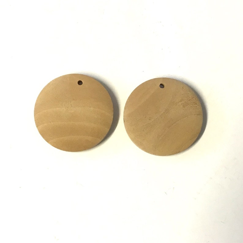 10 3cm Wooden Pendants Wood Pendants Round Unfinished Light Etsy UK