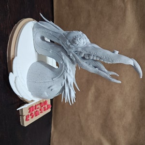 Grey Heron Bust Inspired by Ghibli The Boy and the Heron (How Do You Live? 君たちはどう生きるか) - Wall Hanger 3D Print figure image 1