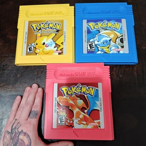 巨大ポケモン イエロー/レッド/ブルー トリプルパック ゲームボーイカートリッジ 3Dプリント