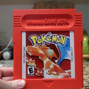 Gigantyczny Pokemon Red Gameboy Cartridge Wydruk 3D