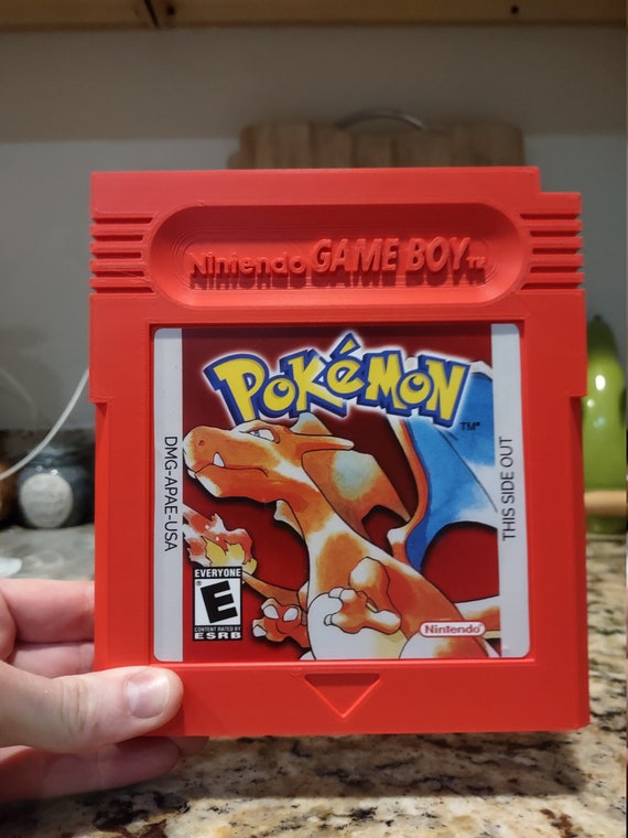 Giant Pokemon Red Gameboy Cartridge 3D Print