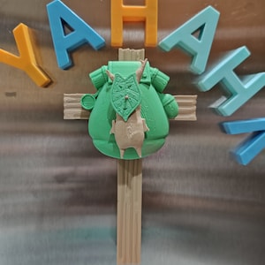 Zelda Tears of the Kingdom - Korok on Cross 3D Print Fridge Magnet