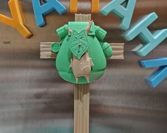 Zelda Tears of the Kingdom - Korok on Cross 3D Print Fridge Magnet