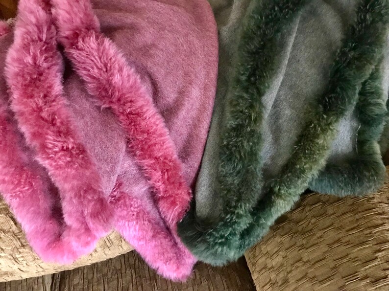 Alpaca Knit Throw W Alpaca Fur Trim Alpaca Throw Blanket Etsy