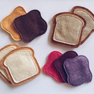 Felt Sandwich Peanut Butter and Jelly | Childrens Play Food|Felt Food for Kids | Play Food | Felt Play Food | Pretend Play Food